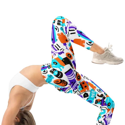Robo Rave on a Leggings