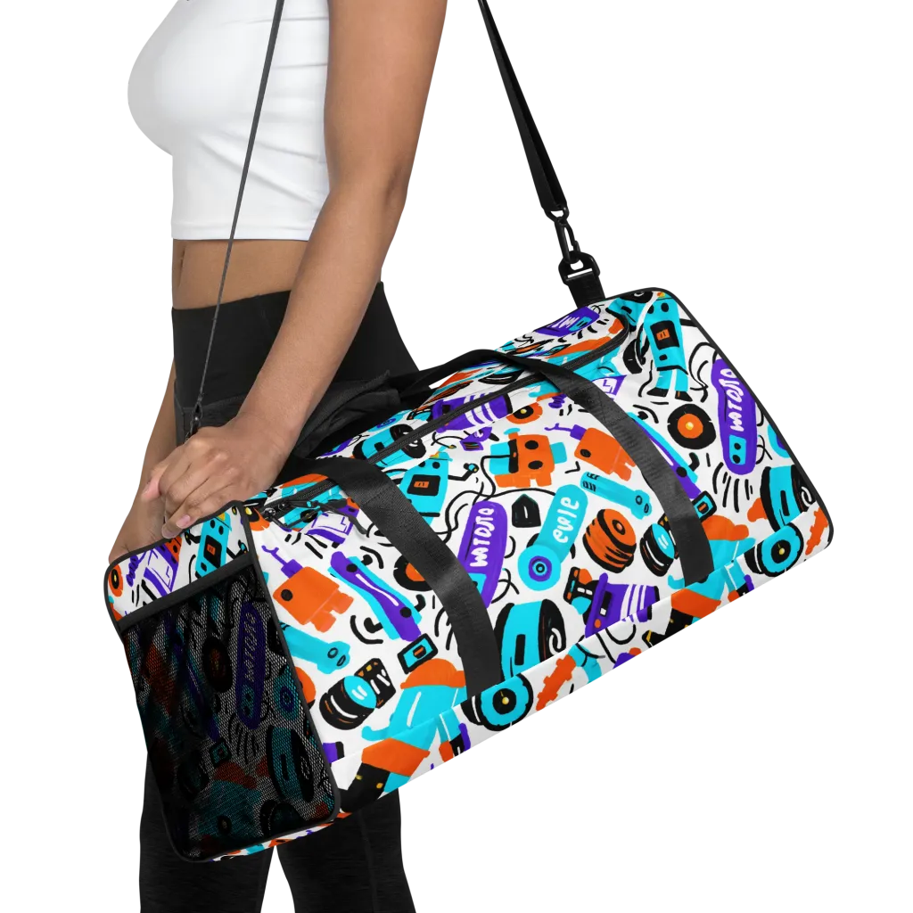 Robo Rave on Duffle Bag — Front
