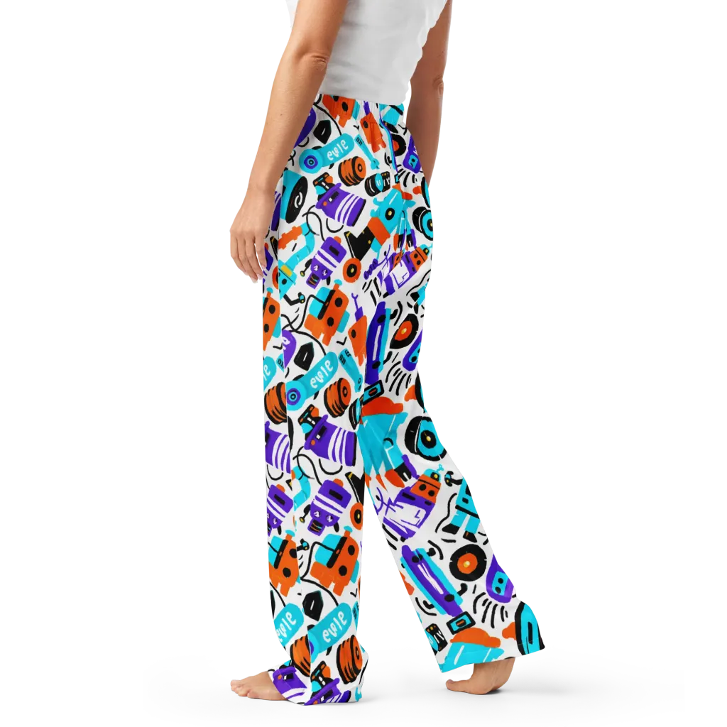 Robo Rave on Women's Pajama Pants — Left