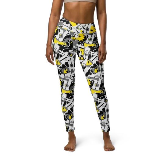 Chrome Hazard on a Yoga Leggings