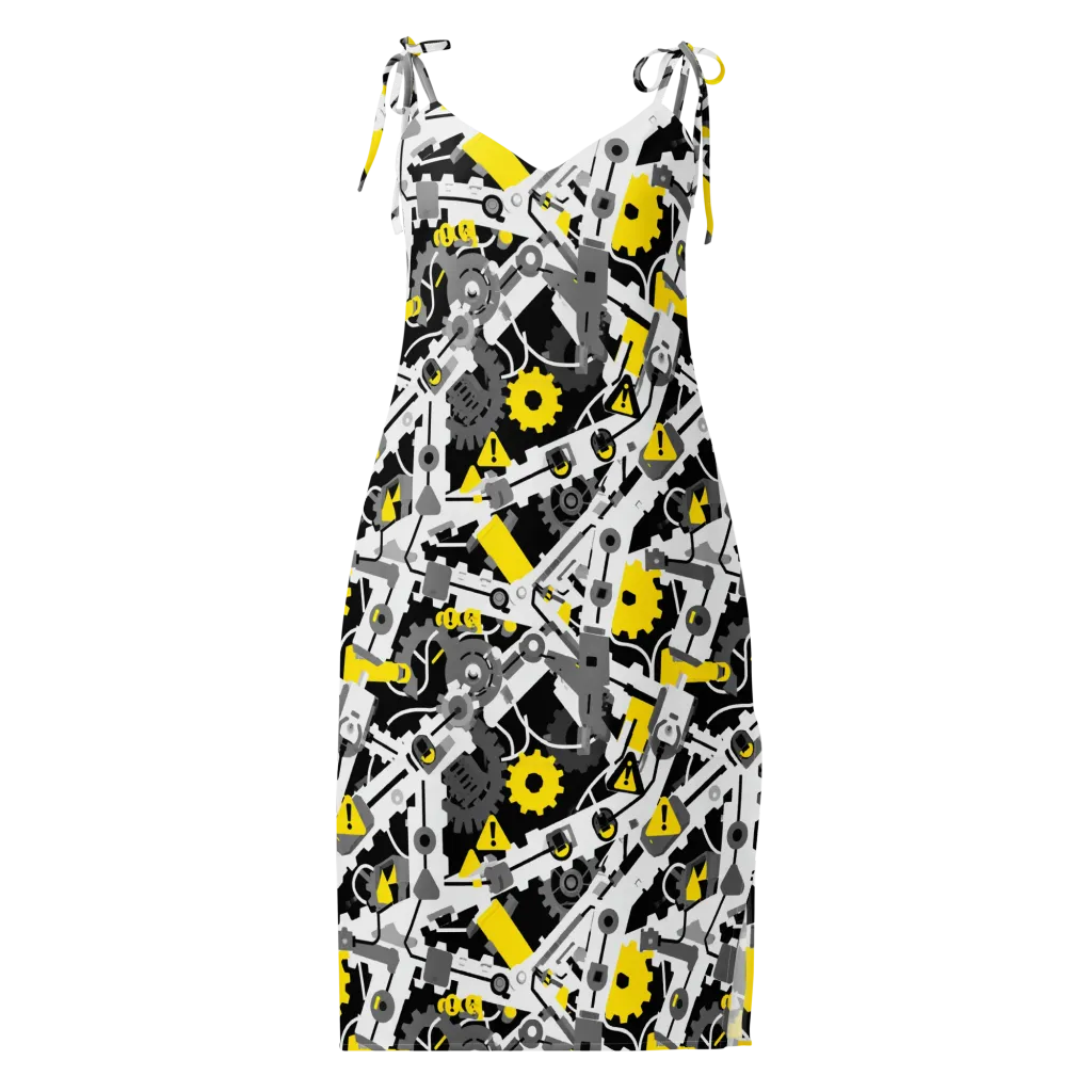 Chrome Hazard on Slip Dress — Front