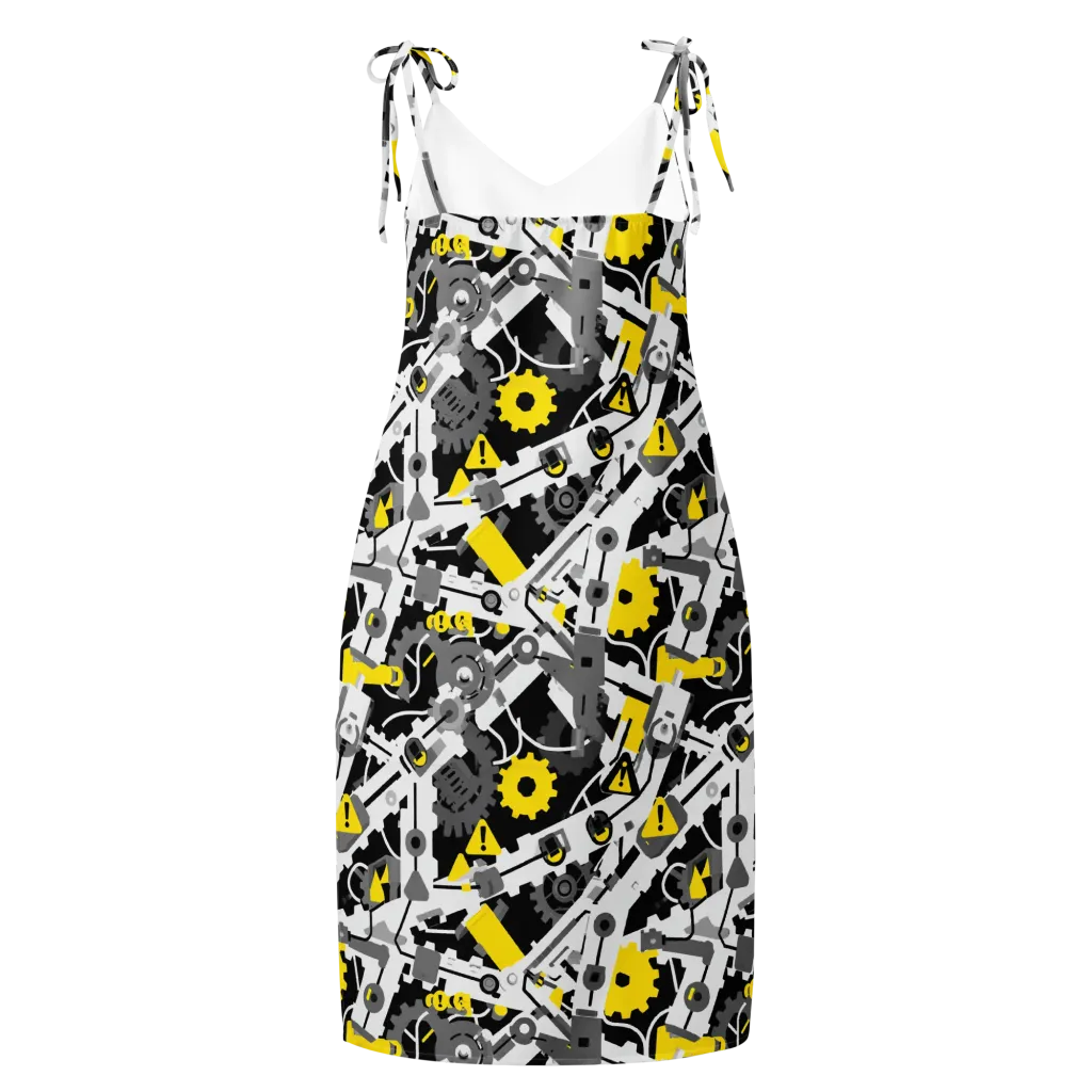 Chrome Hazard on Slip Dress — Back