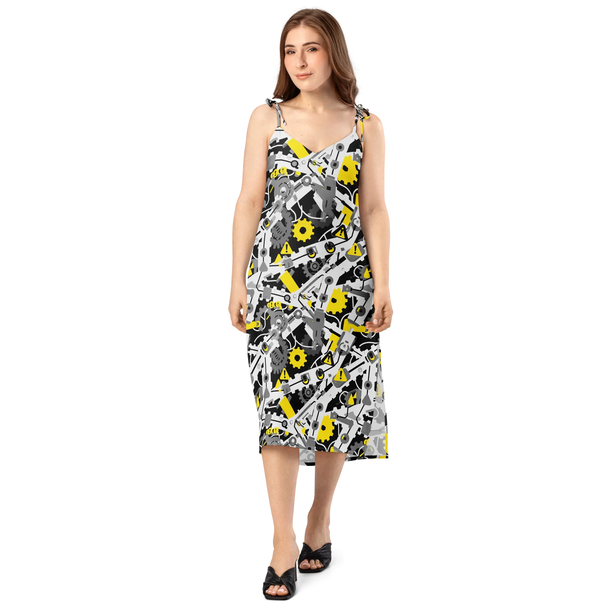 Chrome Hazard on Slip Dress — Front