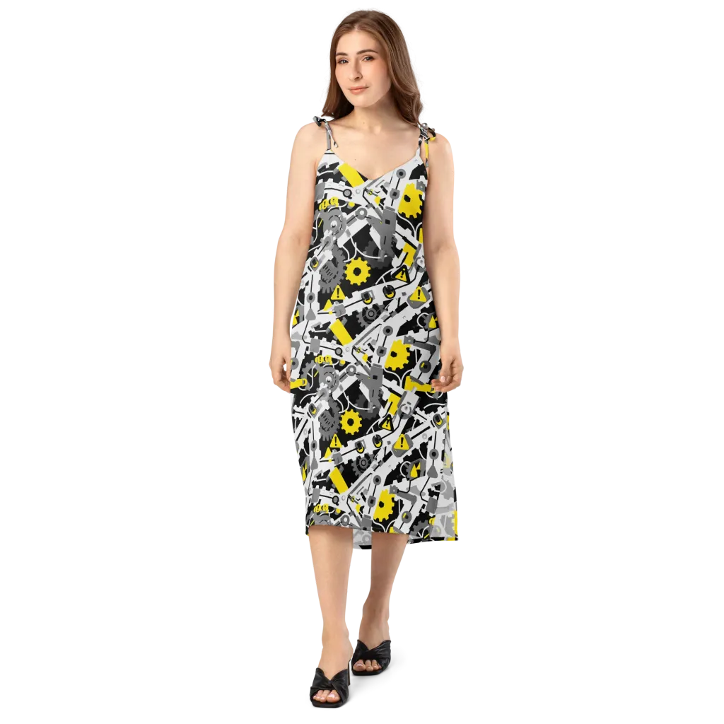 Chrome Hazard on Slip Dress — Front
