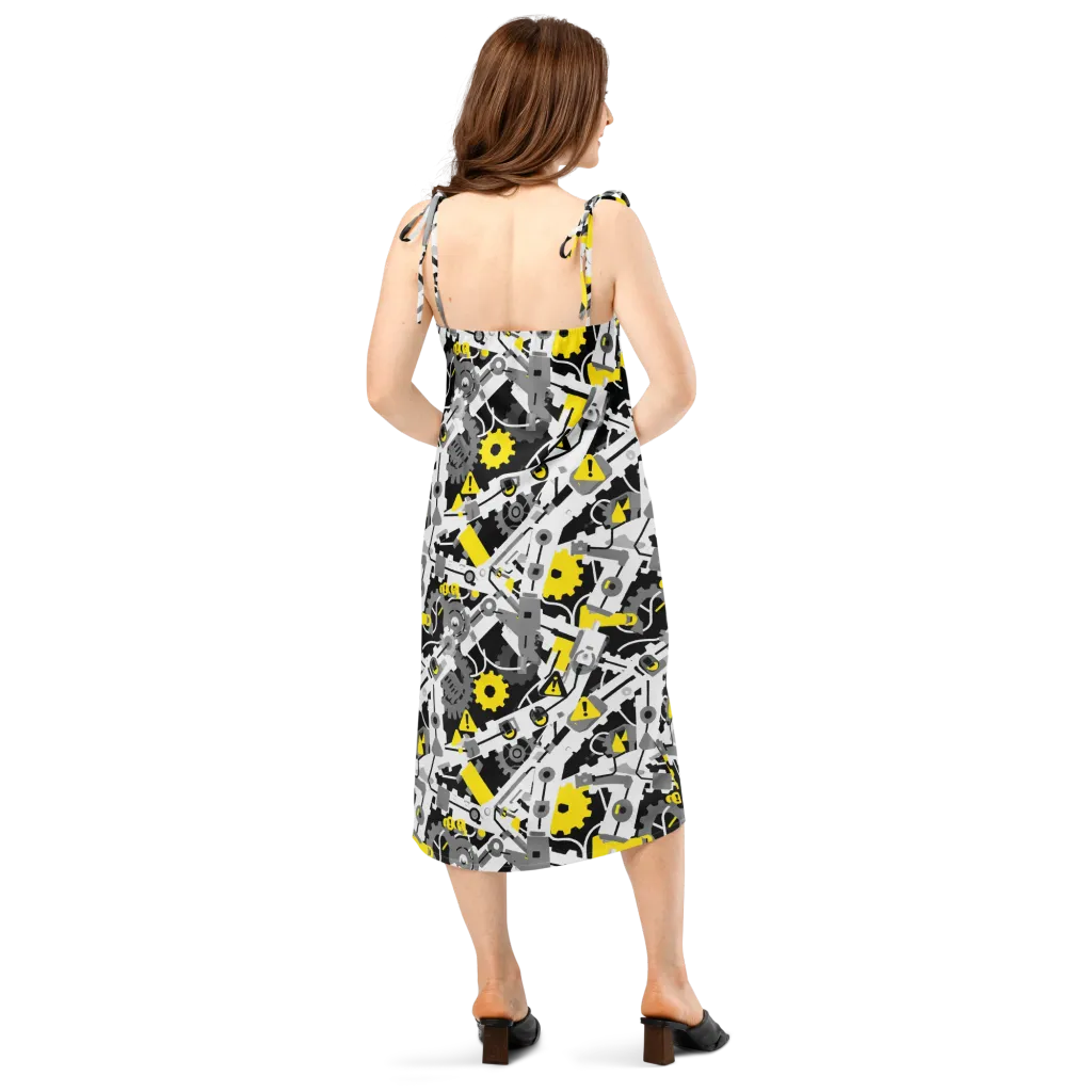 Chrome Hazard on Slip Dress — Back