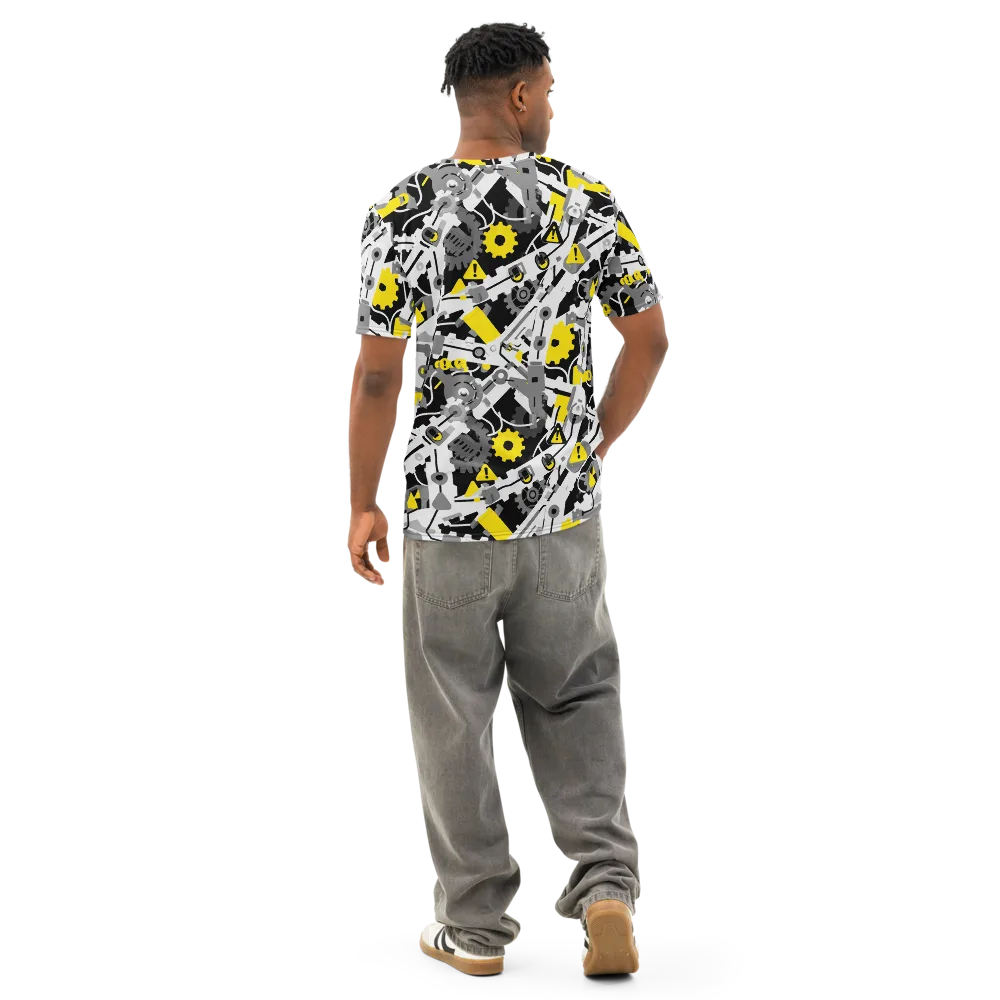Chrome Hazard on Men's Cotton Crew Neck T-Shirt — Back