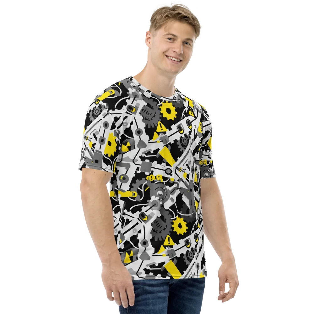 Chrome Hazard on Men's Crew Neck T-Shirt — Right