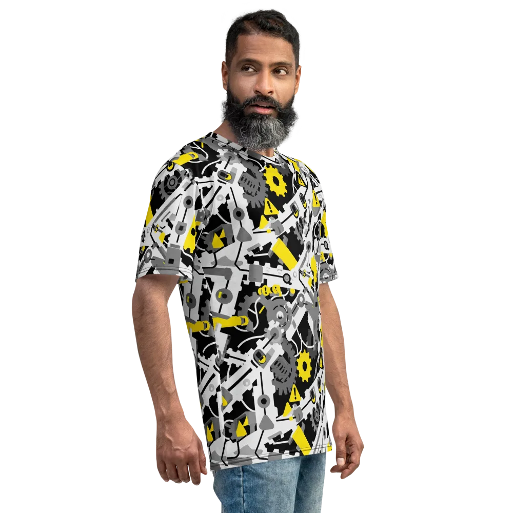 Chrome Hazard on Men's Crew Neck T-Shirt — Right