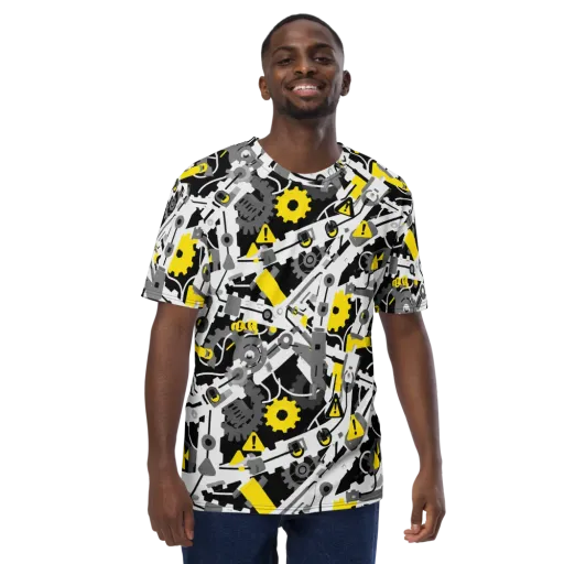 Chrome Hazard on a Men's Crew Neck T-Shirt