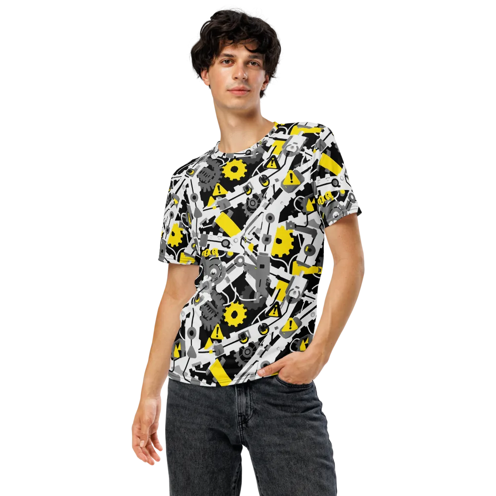 Chrome Hazard on Men's Crew Neck T-Shirt — Front