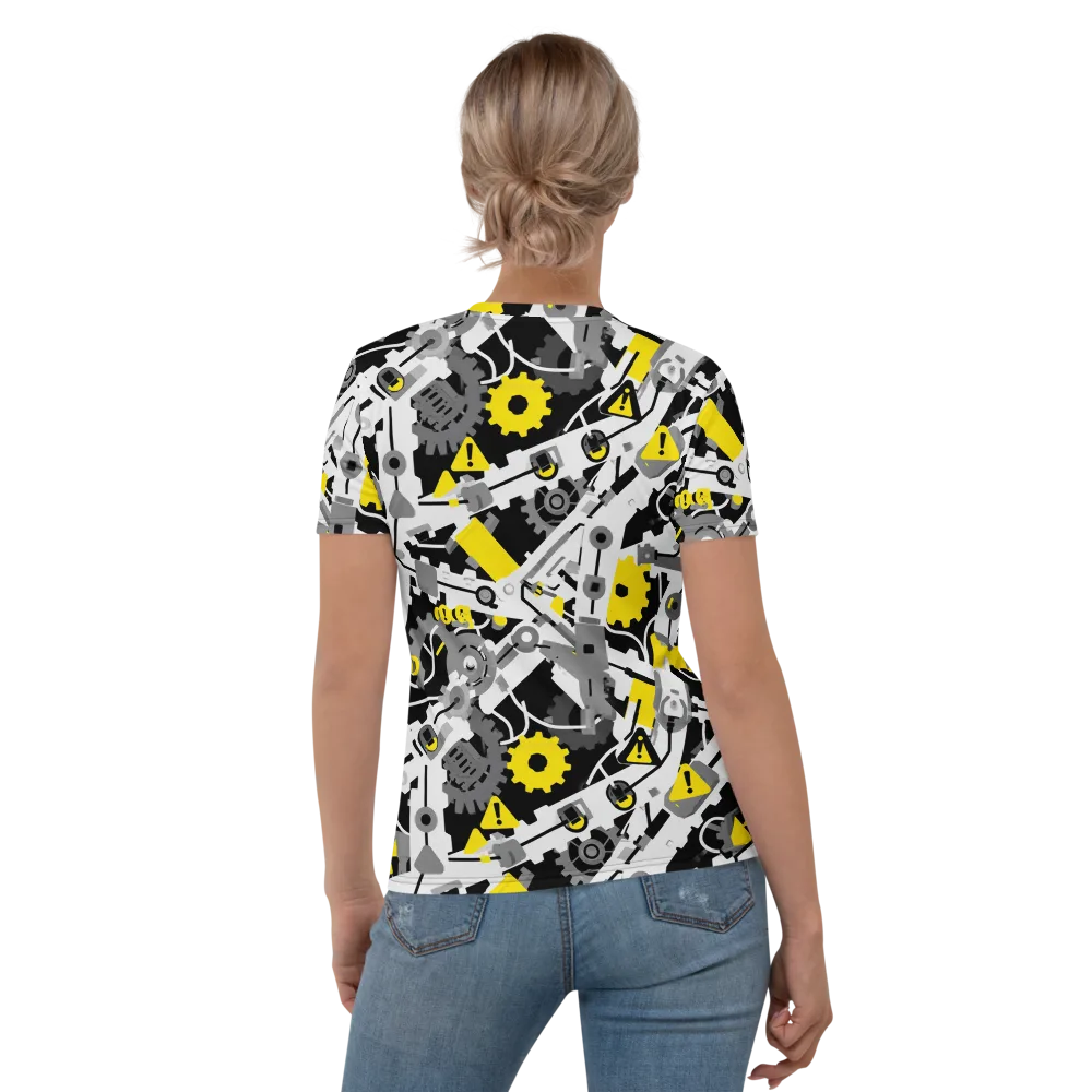 Chrome Hazard on Women's Crew Neck T-Shirt — Back