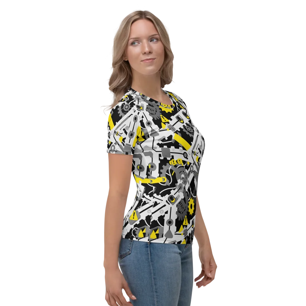 Chrome Hazard on Women's Crew Neck T-Shirt — Right