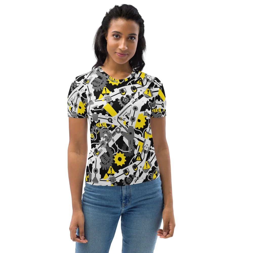 Chrome Hazard on Women's Crew Neck T-Shirt — Front