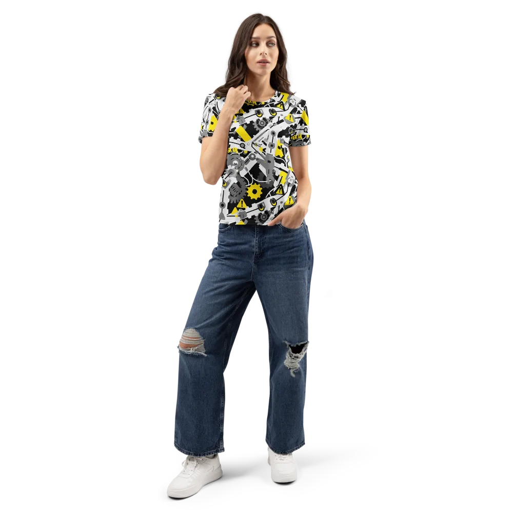 Chrome Hazard on Women's Crew Neck T-Shirt — Front