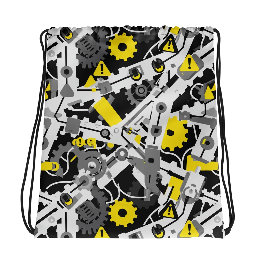 Chrome Hazard on Drawstring Bag — Photo