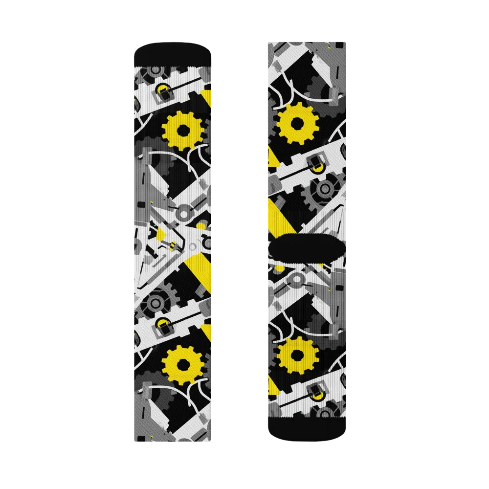 Chrome Hazard on Socks — Left Sock