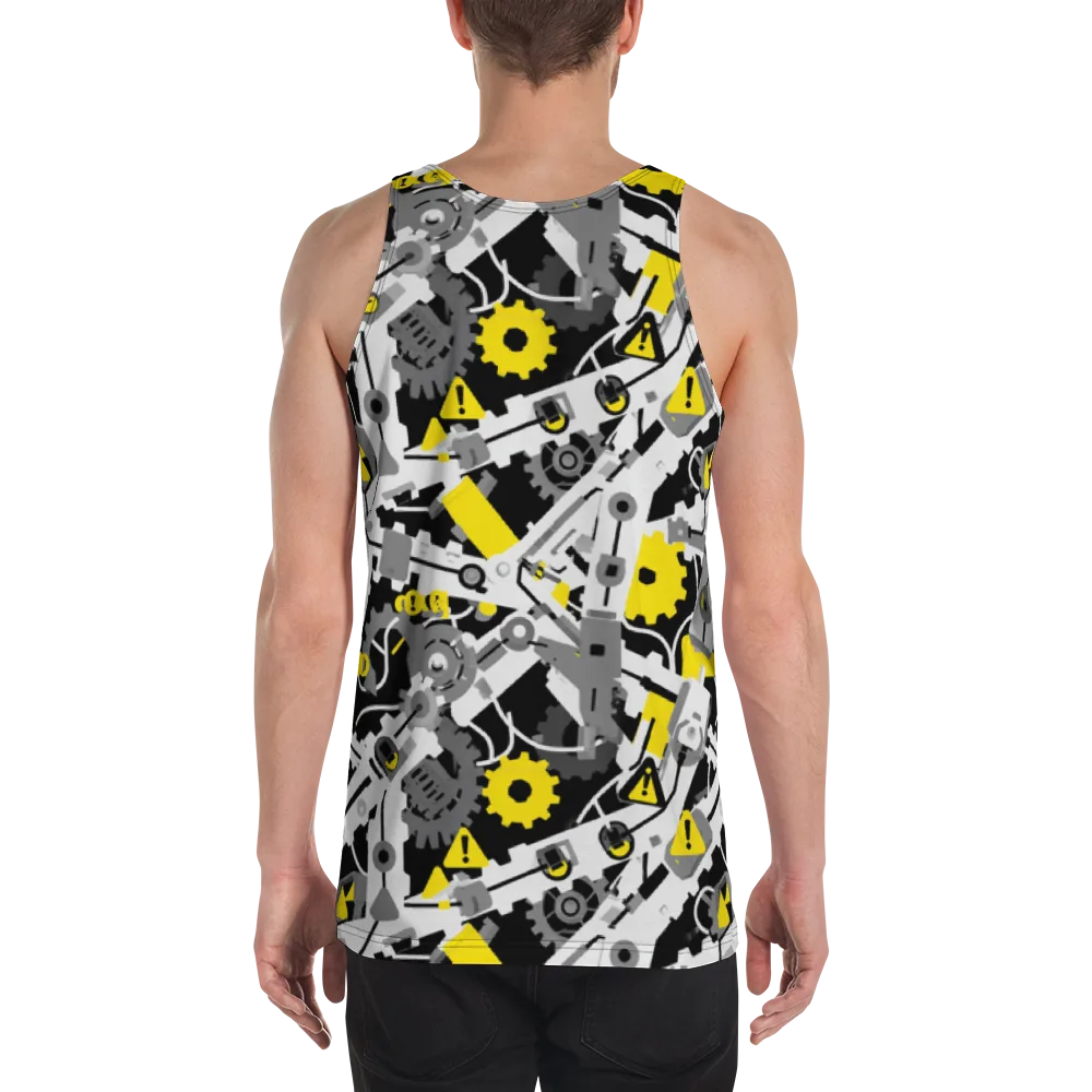 Chrome Hazard on Men's Tank Top — Back