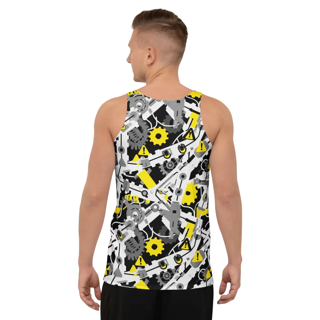 Chrome Hazard on Men's Tank Top — Back