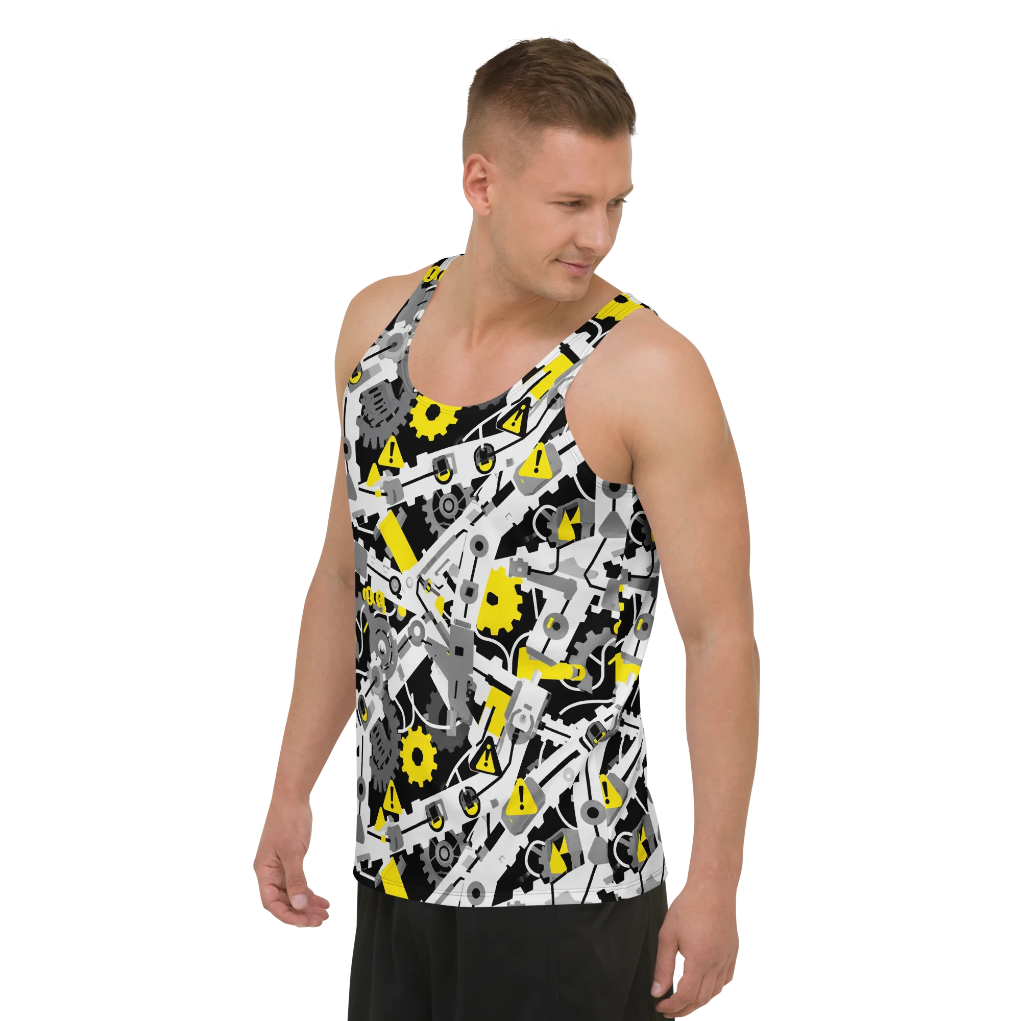 Chrome Hazard on Men's Tank Top — Left Front