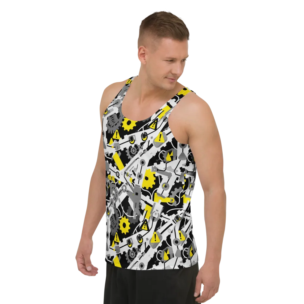Chrome Hazard on Men's Tank Top — Left Front