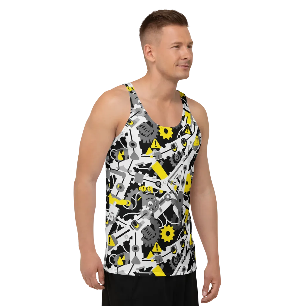 Chrome Hazard on Men's Tank Top — Right Front