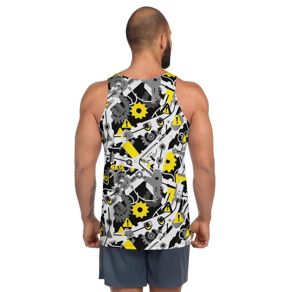 Chrome Hazard on Men's Tank Top — Back