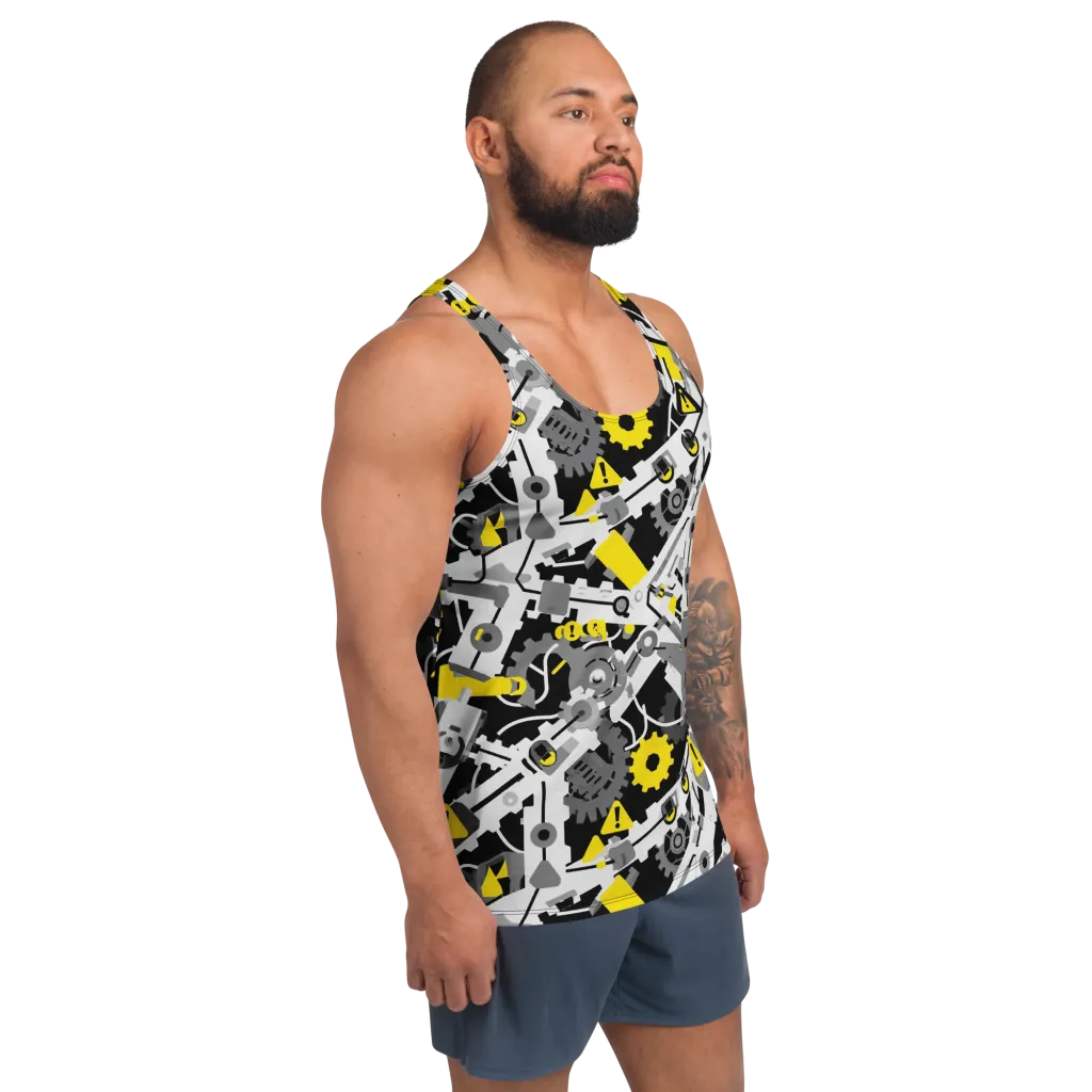 Chrome Hazard on Men's Tank Top — Right Front