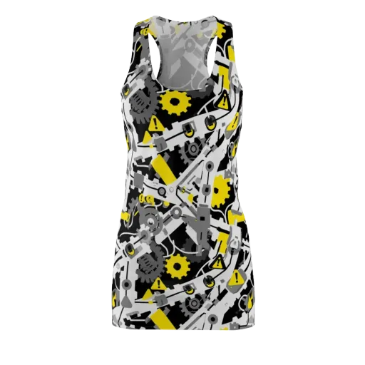 Chrome Hazard on a Racerback Dress