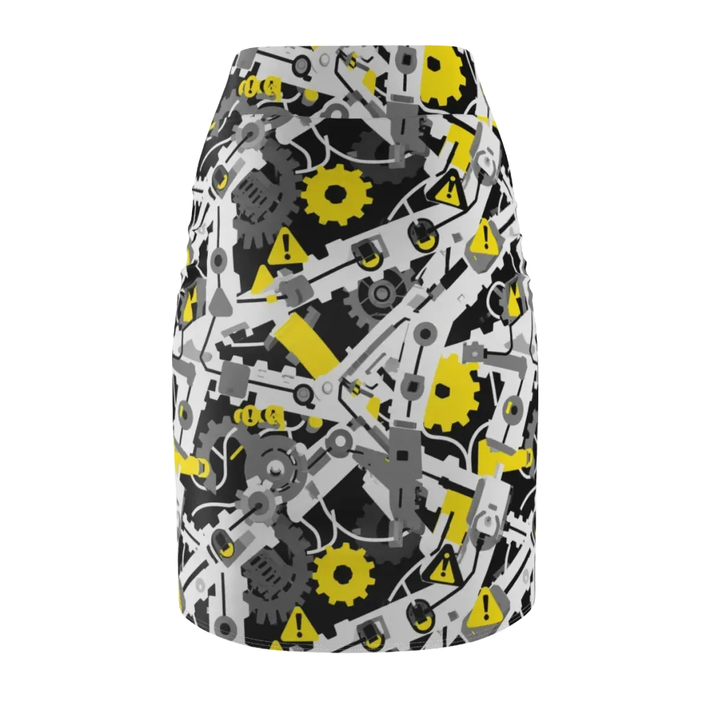 Chrome Hazard on Pencil Skirt — Back