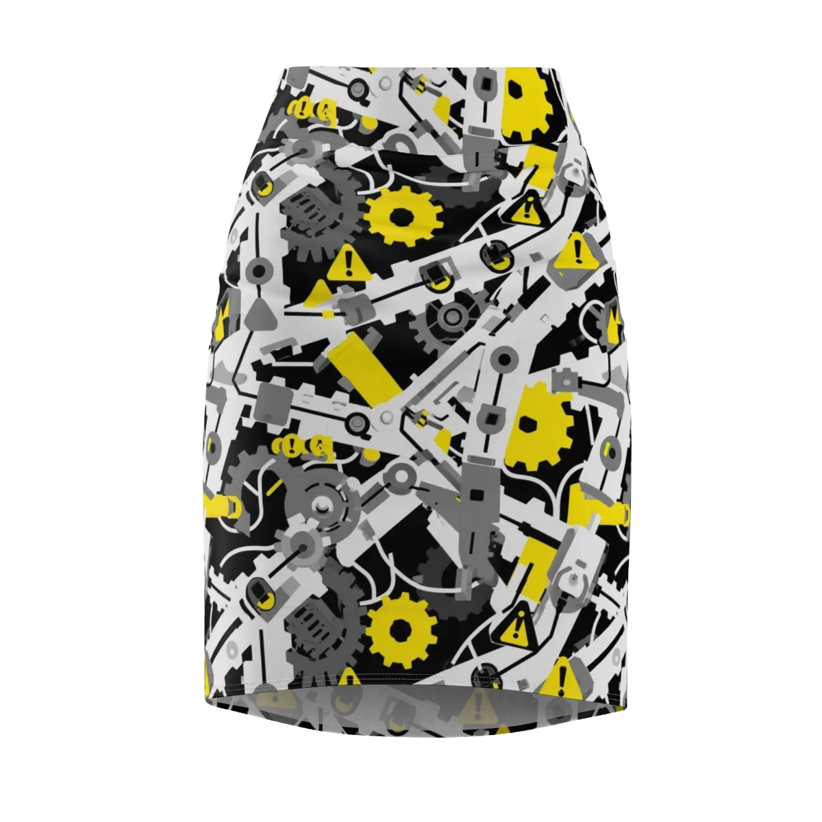 Chrome Hazard on Pencil Skirt — Front