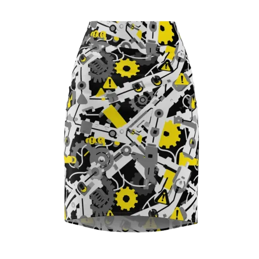 Chrome Hazard on a Pencil Skirt
