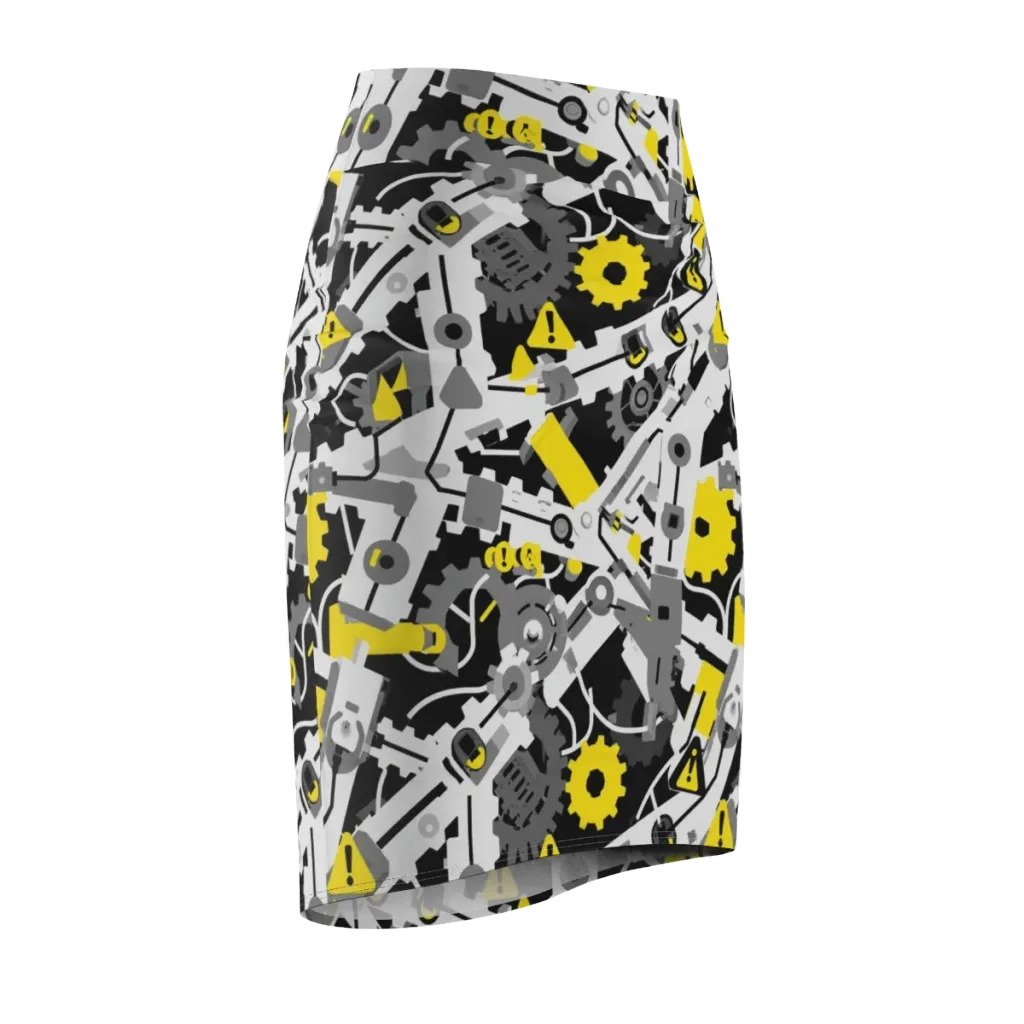 Chrome Hazard on Pencil Skirt — Front Side