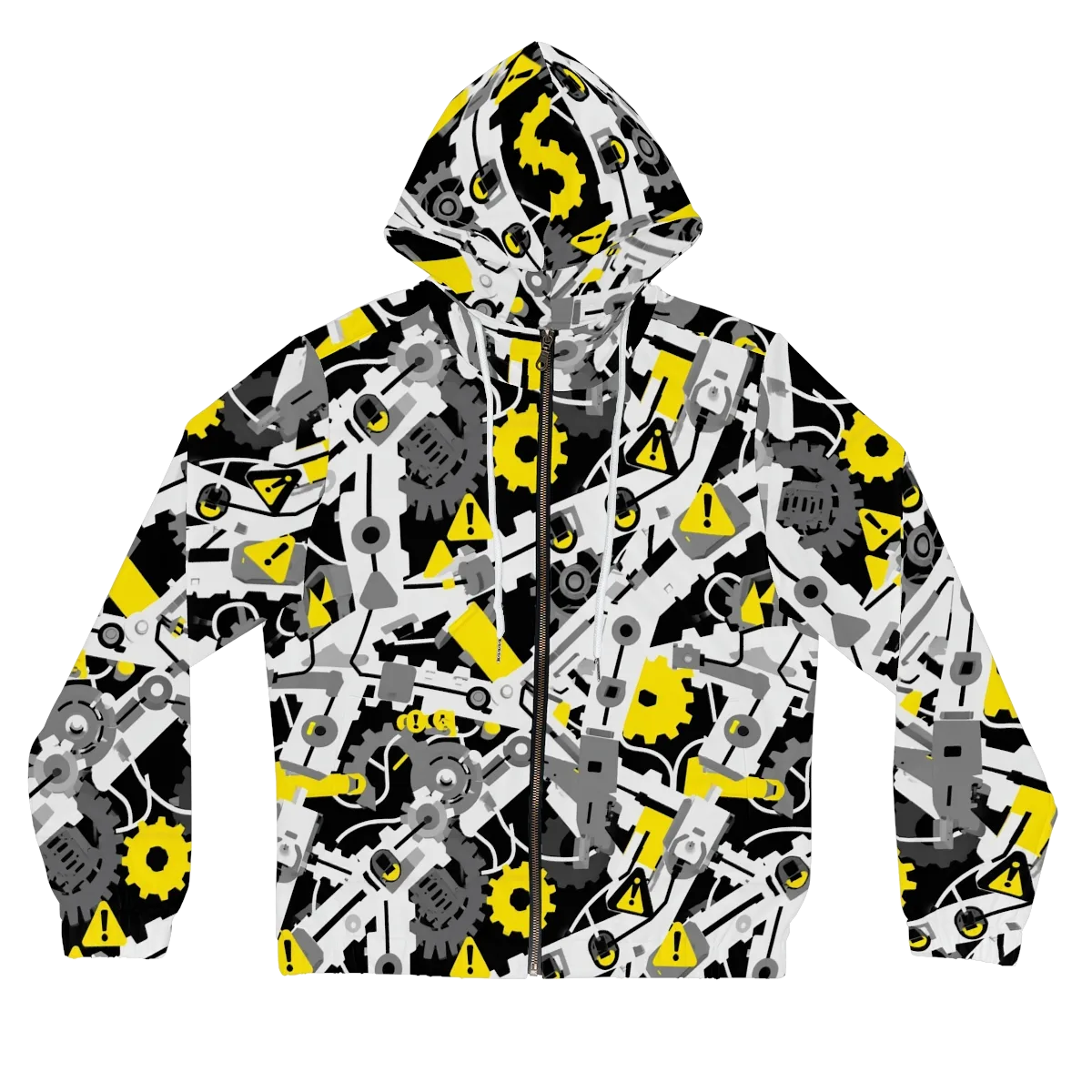Chrome Hazard on Women's Full-Zip Hoodie — Front