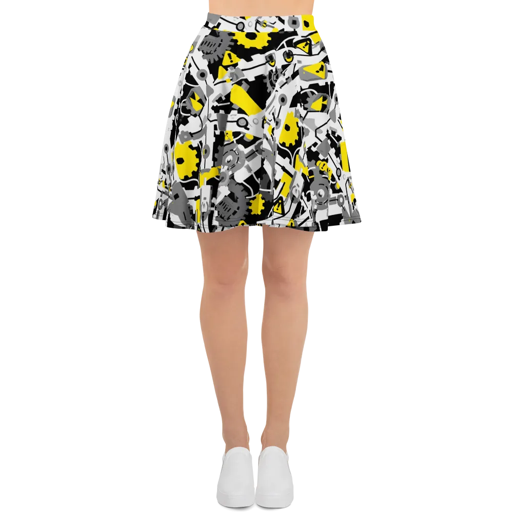 Chrome Hazard on Skater Skirt — Front