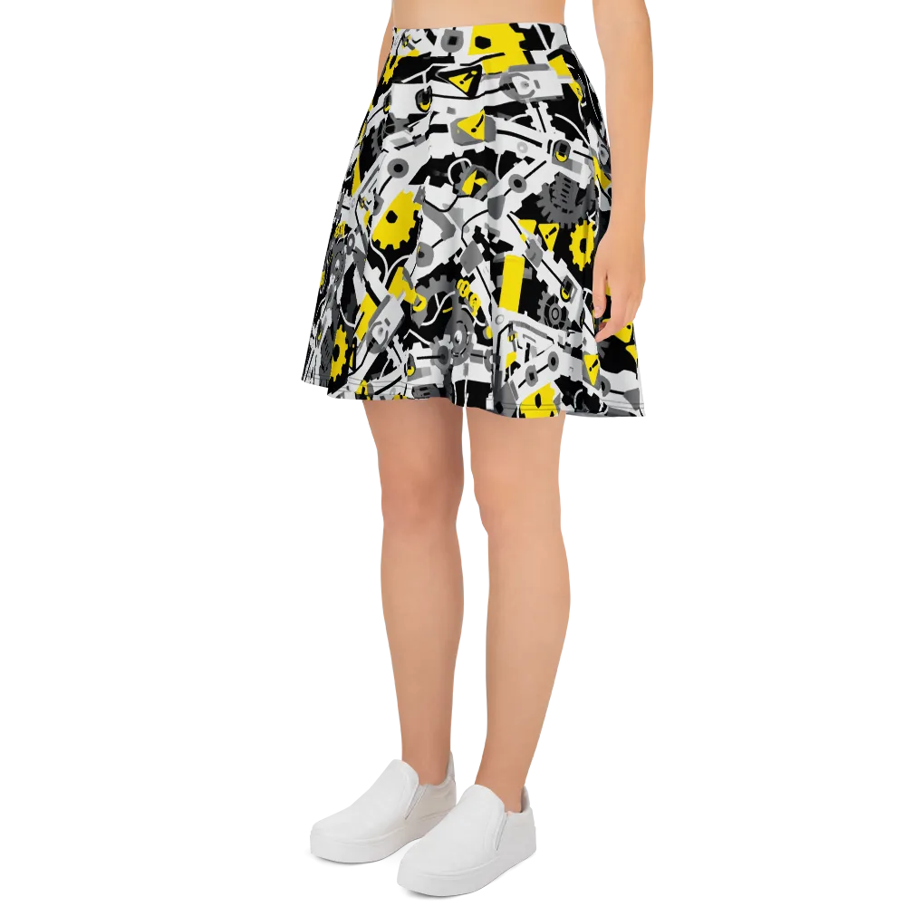 Chrome Hazard on Skater Skirt — Left