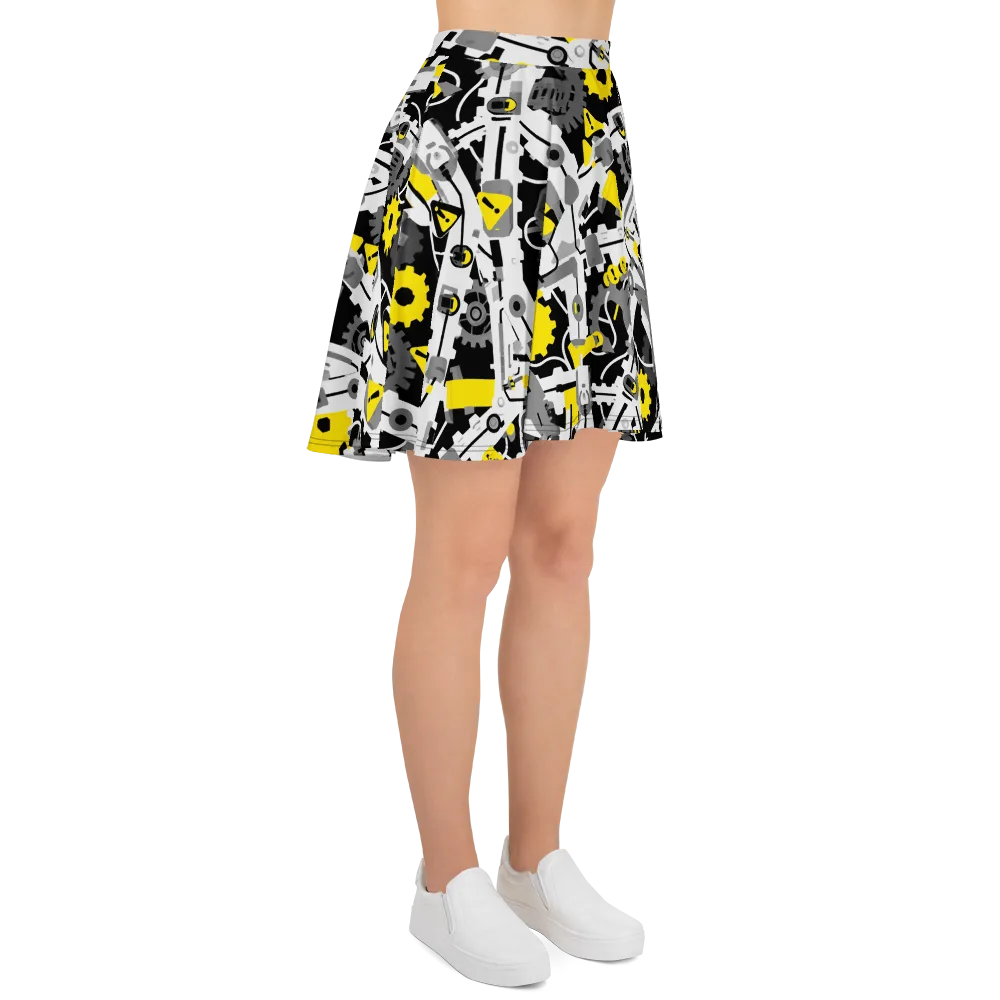 Chrome Hazard on Skater Skirt — Right