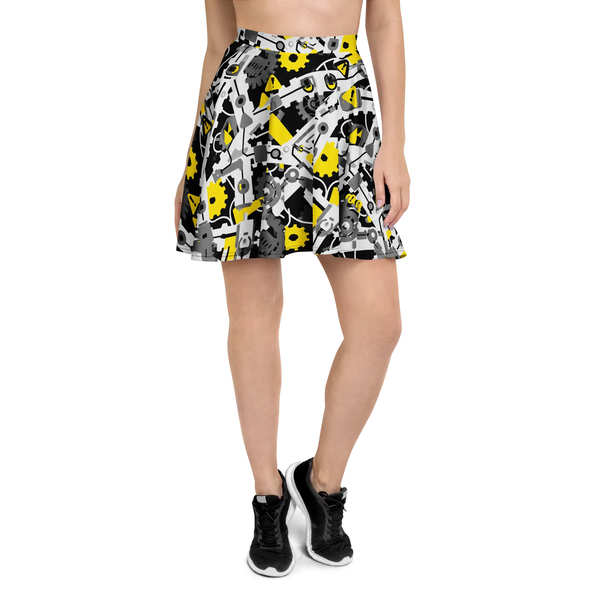 Chrome Hazard on Skater Skirt — Front