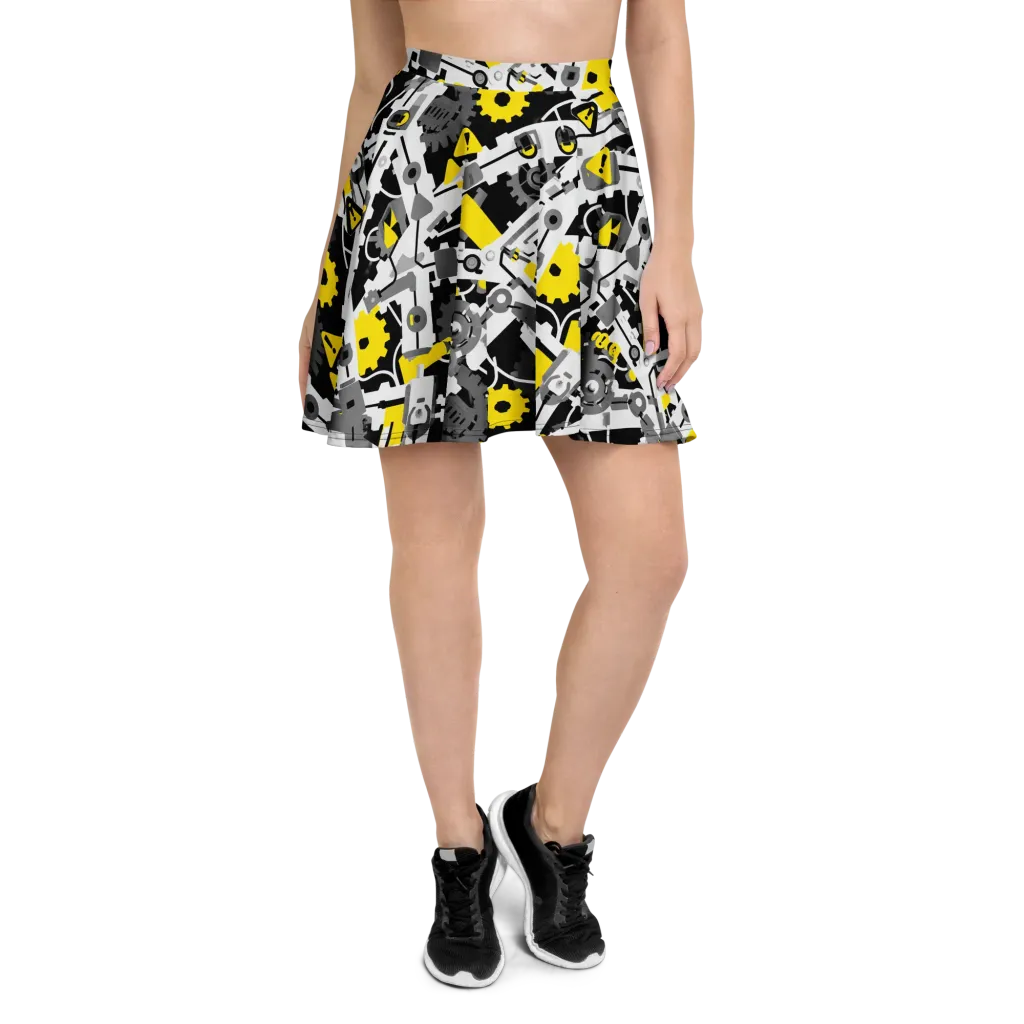 Chrome Hazard on Skater Skirt — Front