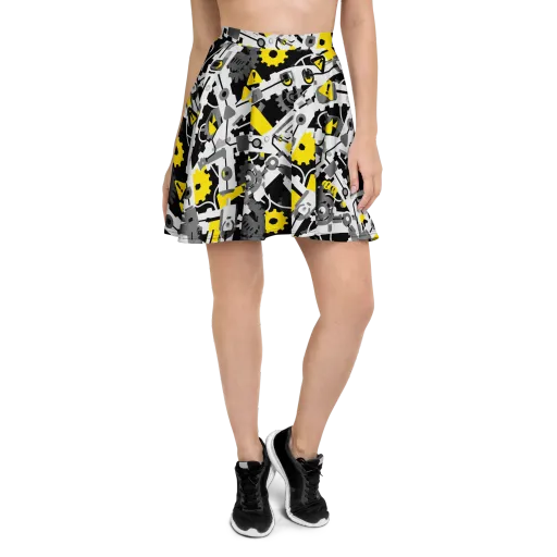 Chrome Hazard on a Skater Skirt
