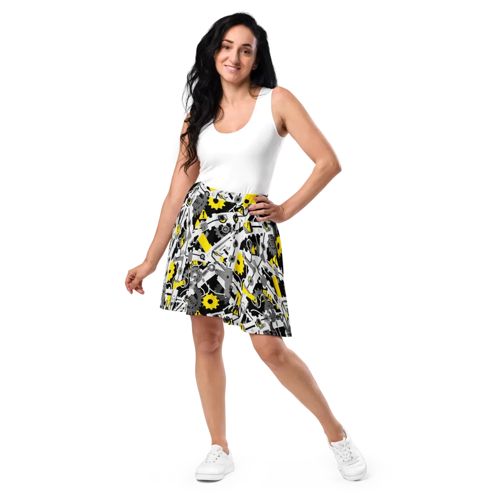 Chrome Hazard on Skater Skirt — Front