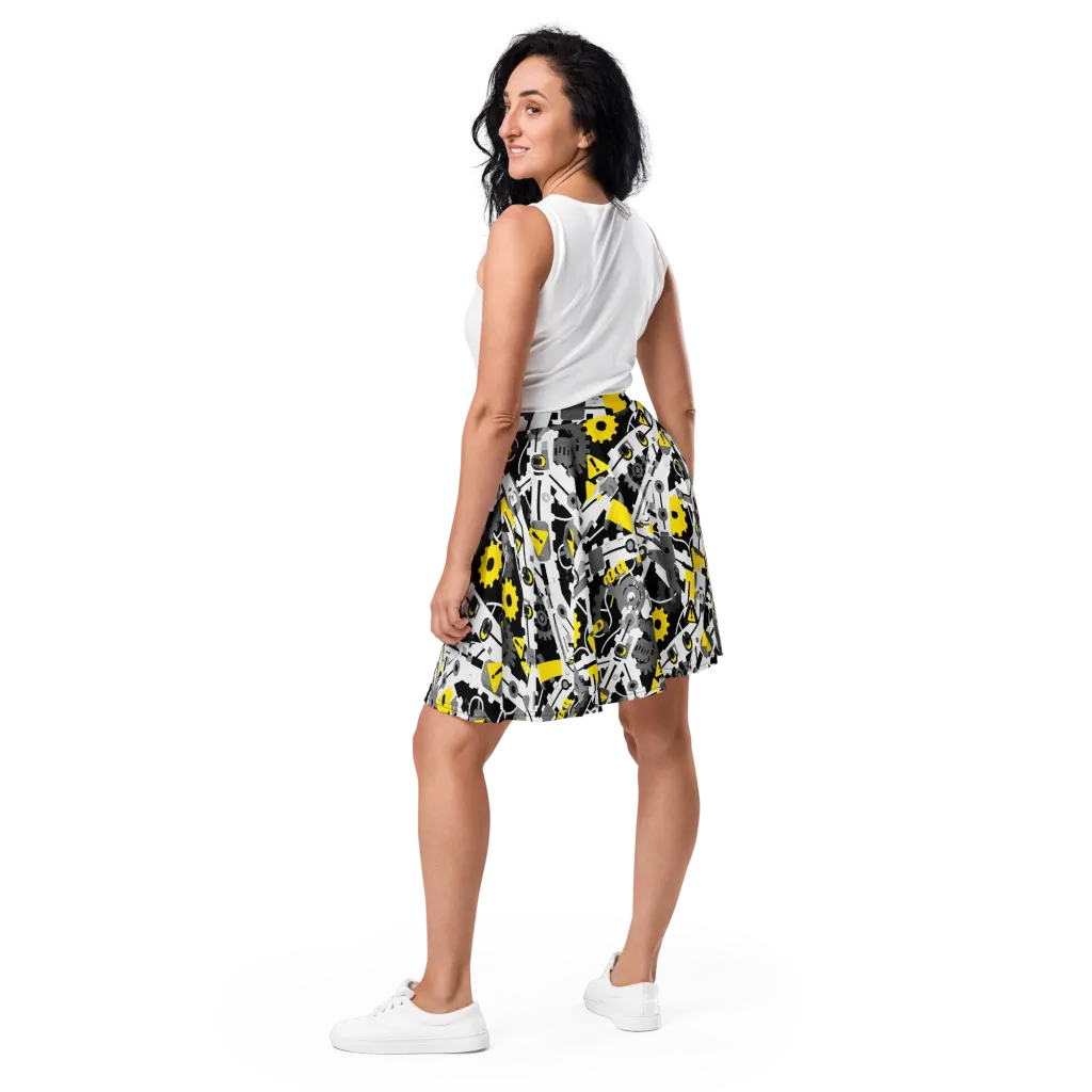 Chrome Hazard on Skater Skirt — Back