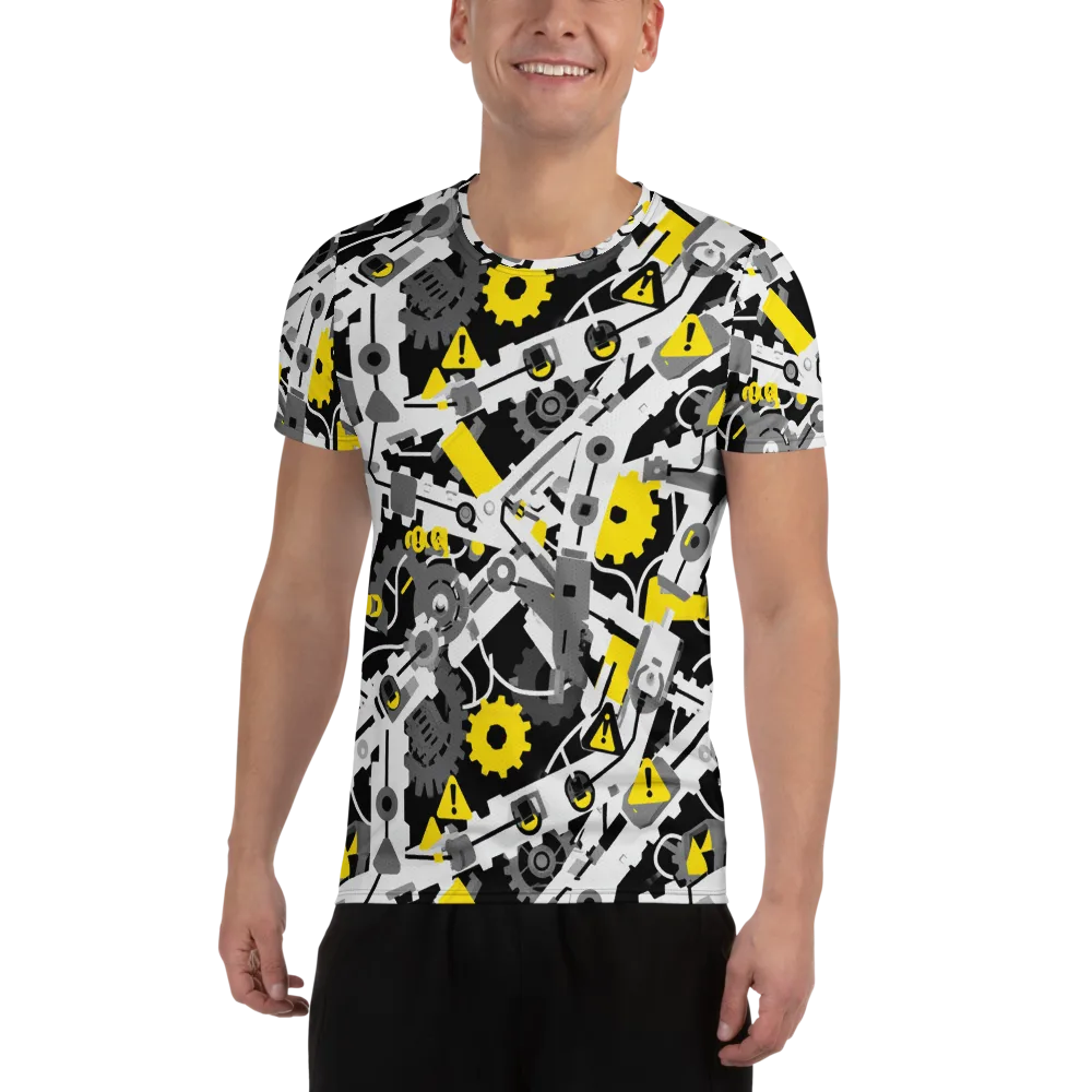 Chrome Hazard on Men's Athletic T-Shirt — Front