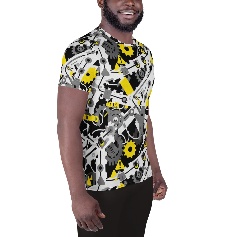 Chrome Hazard on Men's Athletic T-Shirt — Right