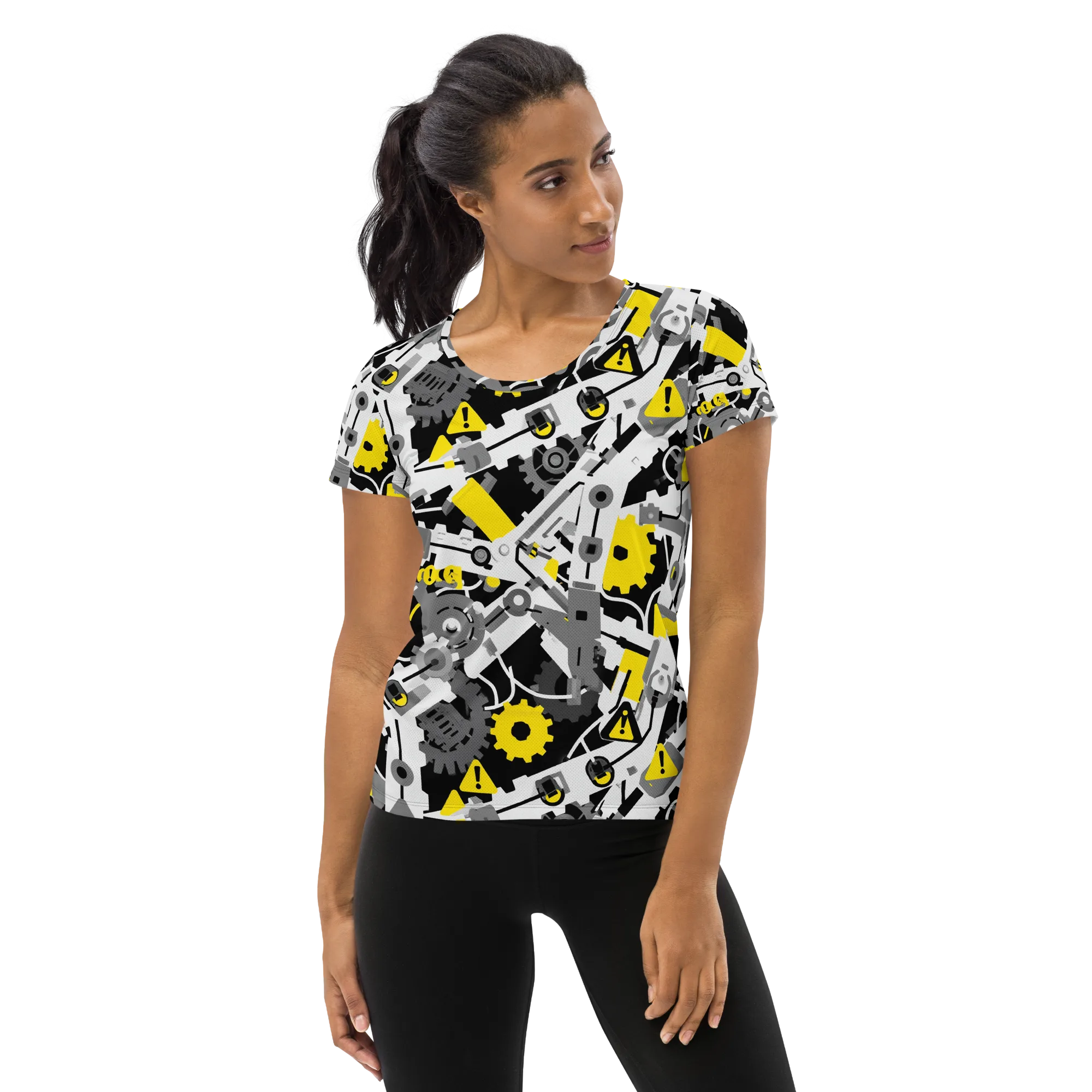 Chrome Hazard on Women's Athletic T-Shirt — Front