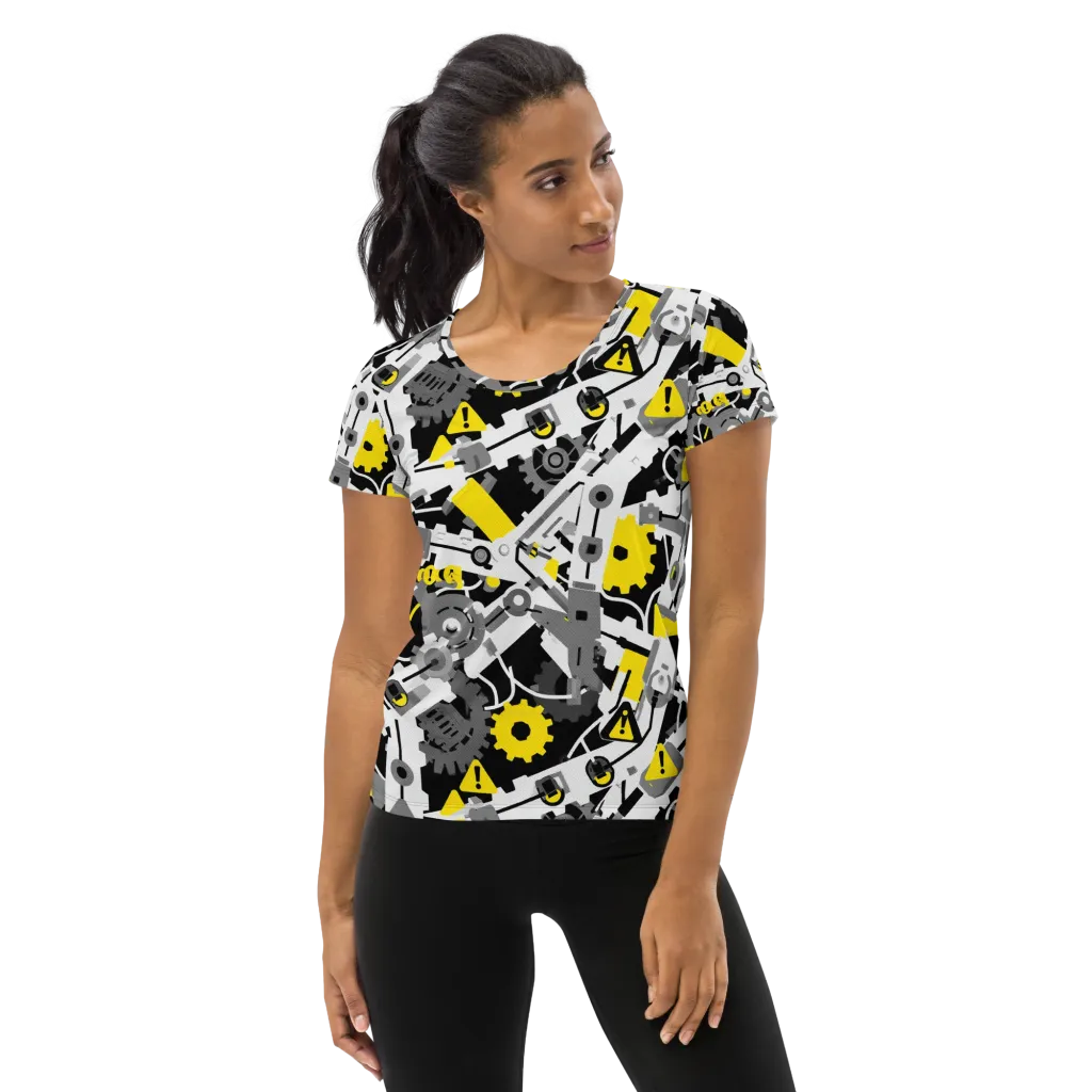 Chrome Hazard on Women's Athletic T-Shirt — Front