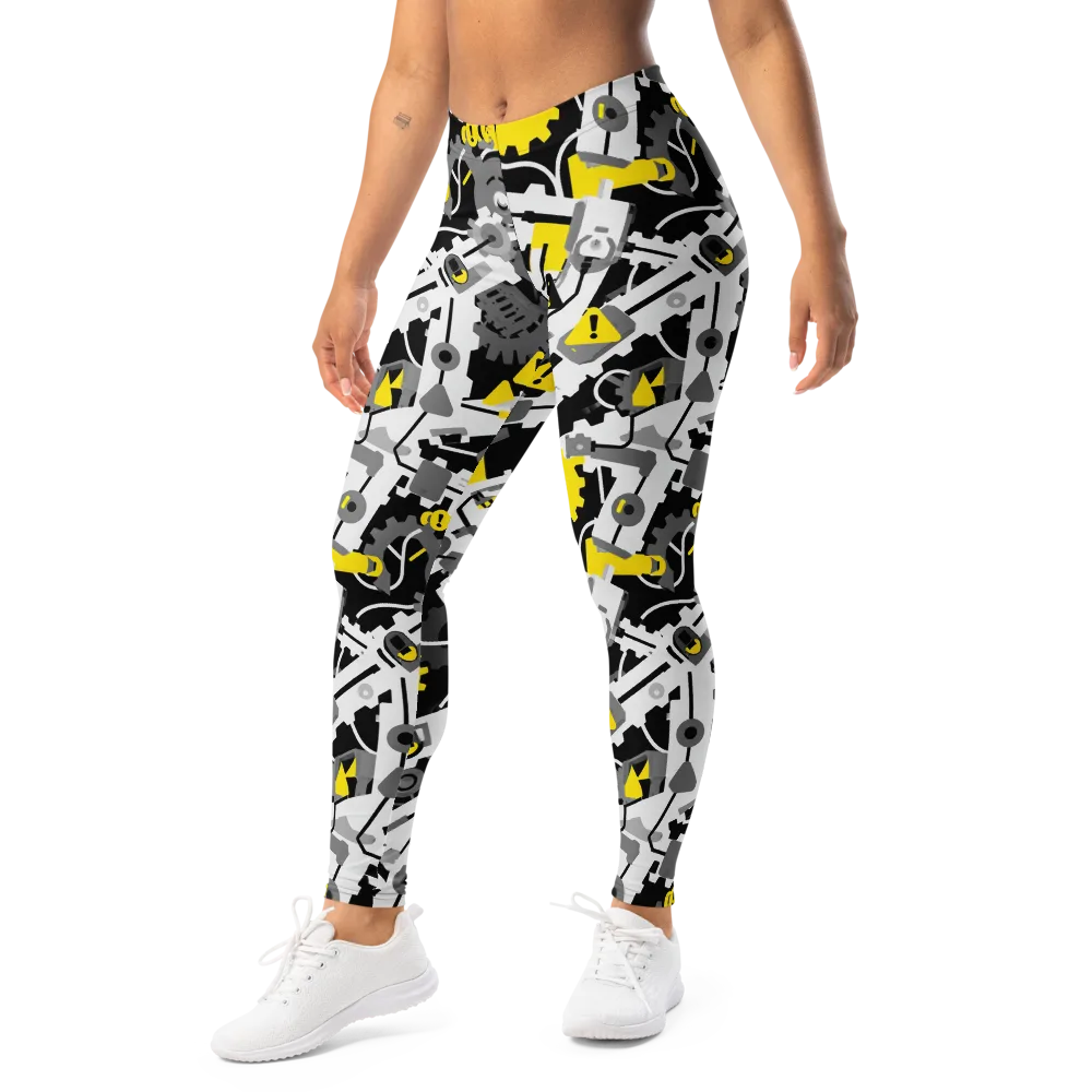 Chrome Hazard on Leggings — Left Front
