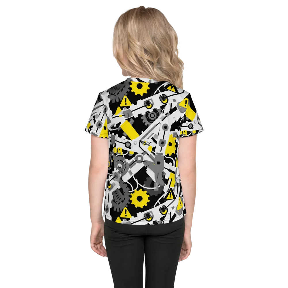 Chrome Hazard on Kids Crew Neck T-Shirt — Back