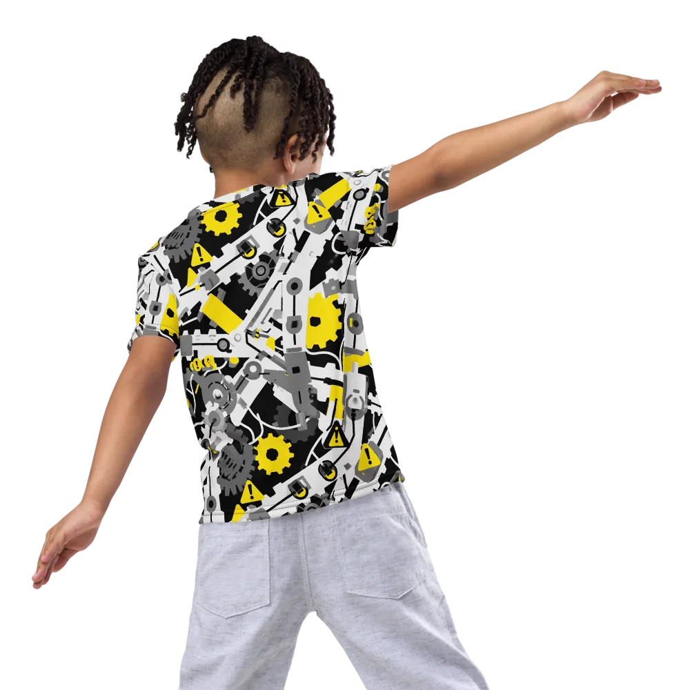 Chrome Hazard on Kids Crew Neck T-Shirt — Back