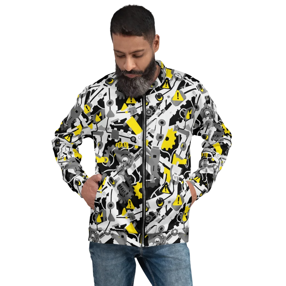Chrome Hazard on Bomber Jacket — Front