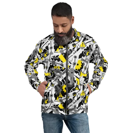 Chrome Hazard on a Bomber Jacket